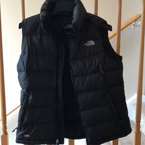 North Face Black Puffer Vest, size medium